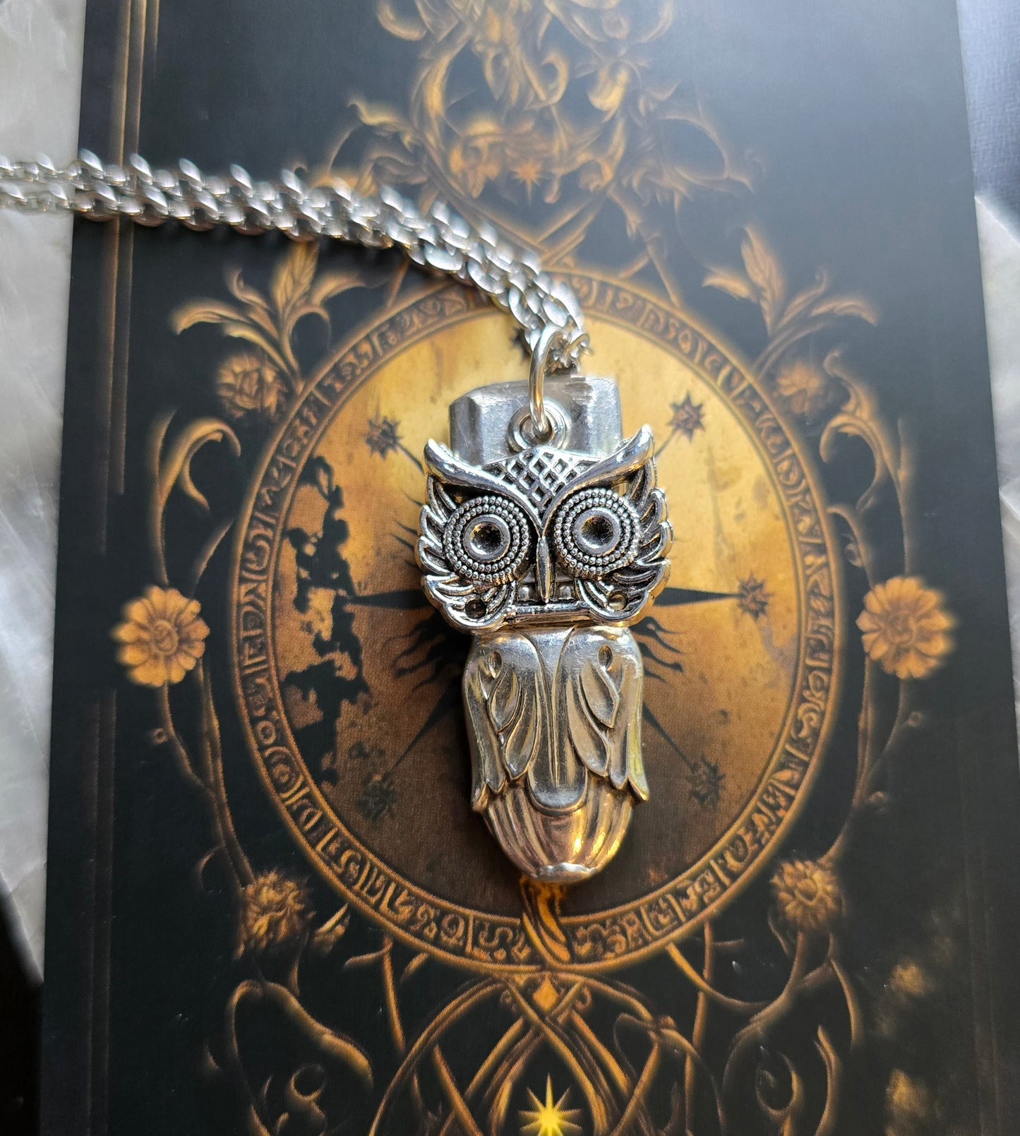 Vintage Danish Princess Owl Pendant